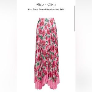 Alice and Olivia Katz Skirt in High Tea Floral